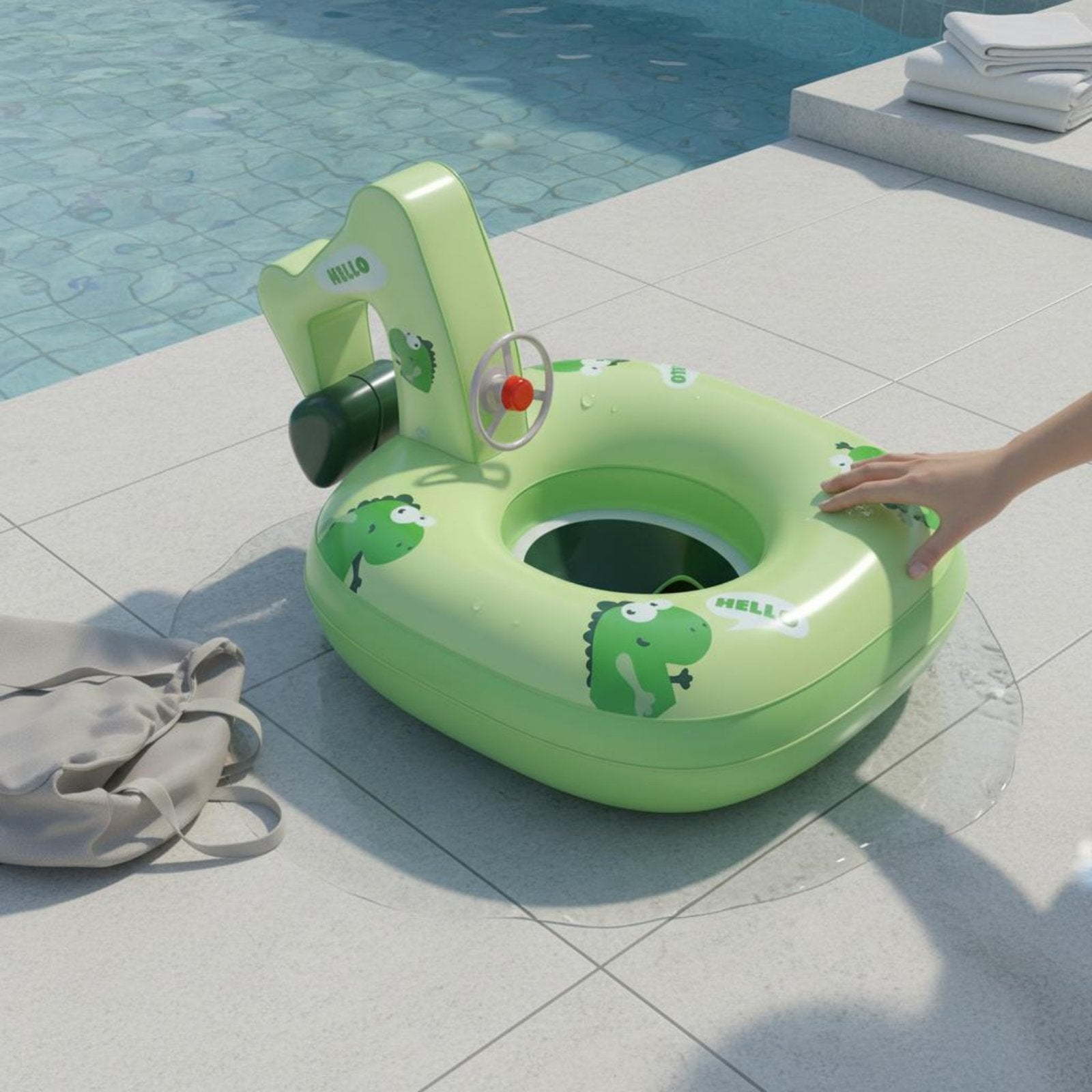 Dinosaur Baby Buoy Cute Water Toy Safe for Pool