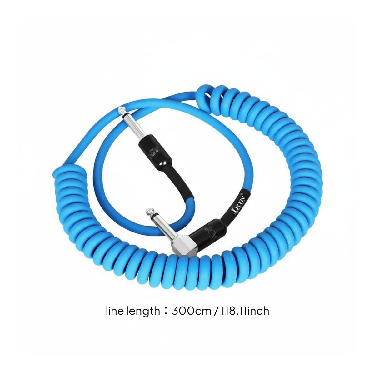 3m Coiled Instrument Cord Stable Transmission Transfer Coiled Guitar Cable