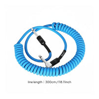 3m Coiled Instrument Cord Stable Transmission Transfer Coiled Guitar Cable