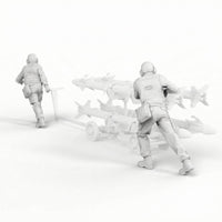 2 Pieces Target-9 Transport Dolly Operators Highly Detailed Figure Set 3D