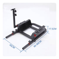 Pedal Stand with Shifter Mount Stable Steering Wheel Mount Frame Adjustable Gaming Gear for Enthusiasts