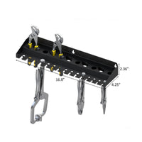Wall-Mounted Organizer Rust-Resistant Wall Mount Tool Rack for Workshop