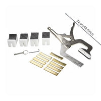 Handheld Fret Press Steel Construction Radius Fret Press Kit for Luthiers