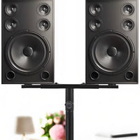 Twin Speaker Stand Stable Metal Base Tripod Speaker Designed for Surround Sound