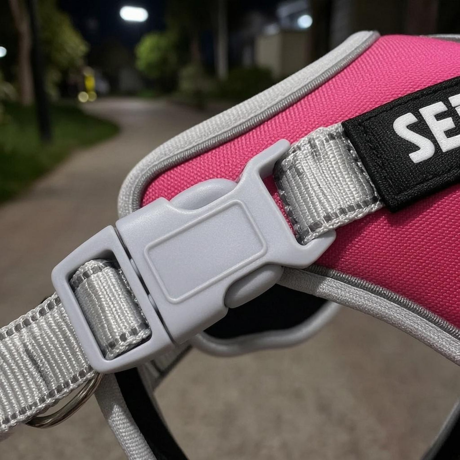 Quick-Release Buckles Service Dog Harness Metal Leash Rings Padded Mesh Harness Top Handle Service Dog Vest Adjustable for Low Light