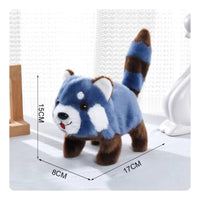 Electric Red Panda Stuffed Interactive Walking Raccoon Toy for Children