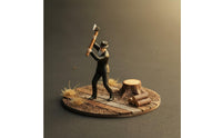 1:64 Scale Man Figure Hand-Painted Axe Man Figurine