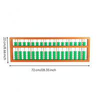Teaching Abacus Orange Frame Classroom Tool Green Beads Math Toy