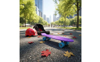 Penny Board Colorful Plastic Skateboard Portable for Travel
