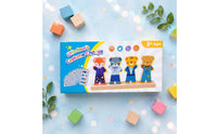 Wooden Bear Dress-up Toy Screen-Non-Digital Wooden Costume Assembly Game Board
