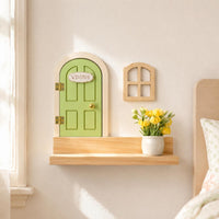 Fairy Door Set Welcome Plaque Home Decor Easy to Install