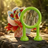 Classroom Teaching Aid Green Visual Toy Rounded Feet