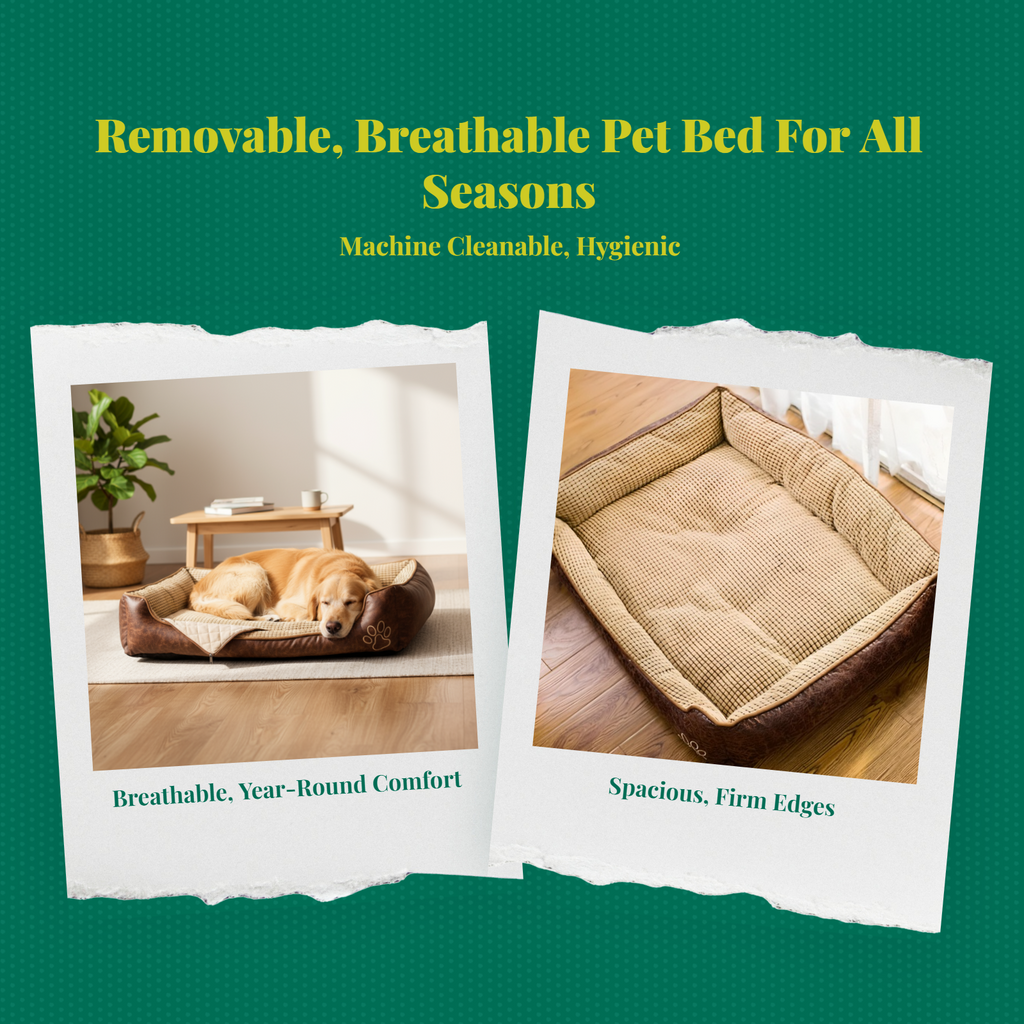 Orthopedic dog bed, removable cover