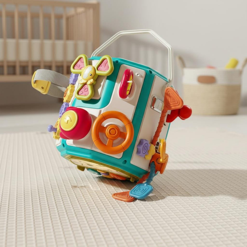 Multi-Sided Baby Learning Toy Rounded Edges Musical Light Toy Educational
