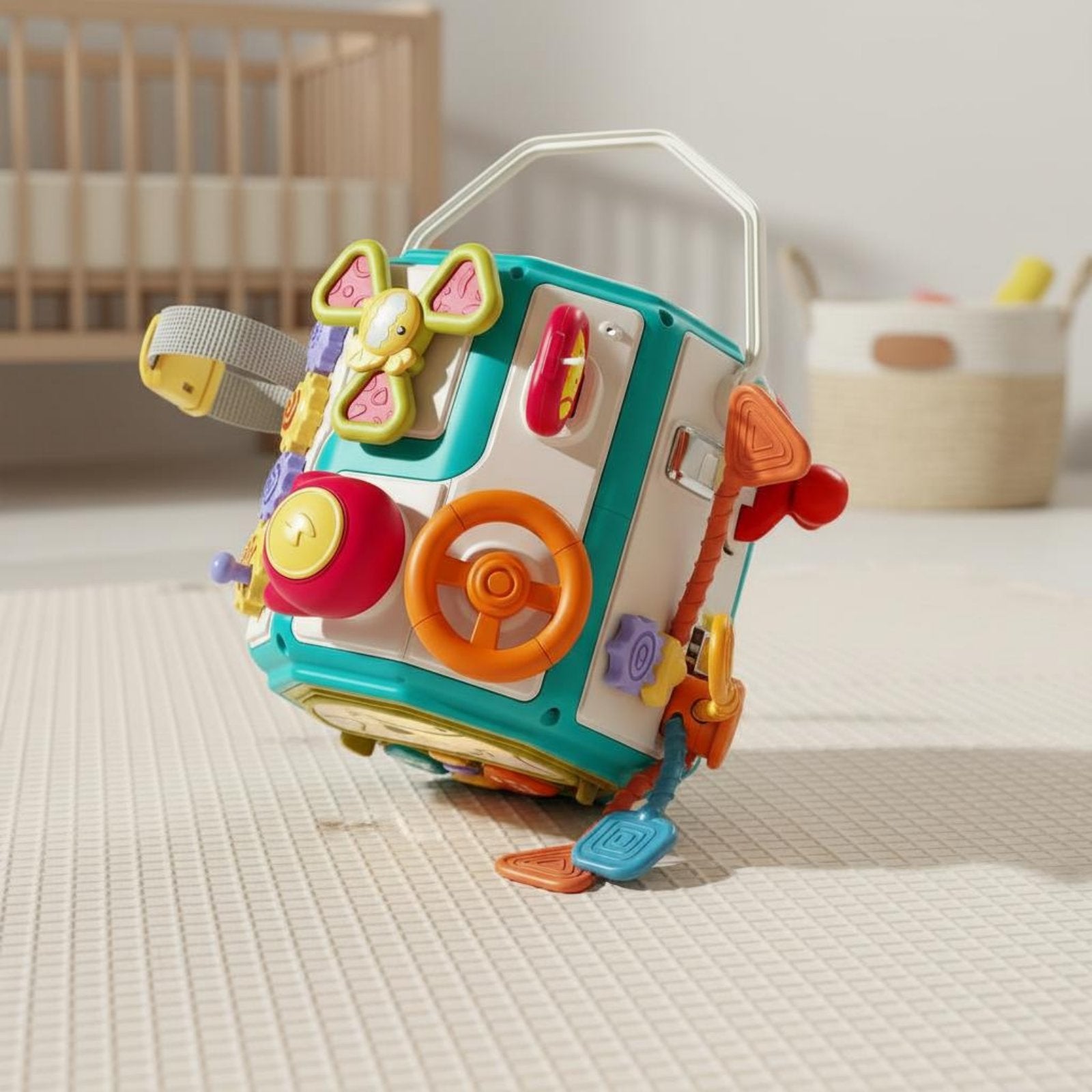 Multi-Sided Baby Learning Toy Rounded Edges Musical Light Toy Educational