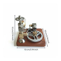 Heat-Driven Engine Model Adjustable Speed Piston Heat-Driven Engine Desktop Art Piece for Teacher, Desk