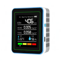 Home Gadget Rechargeable Battery Handheld Air Quality Monitor Rectangular