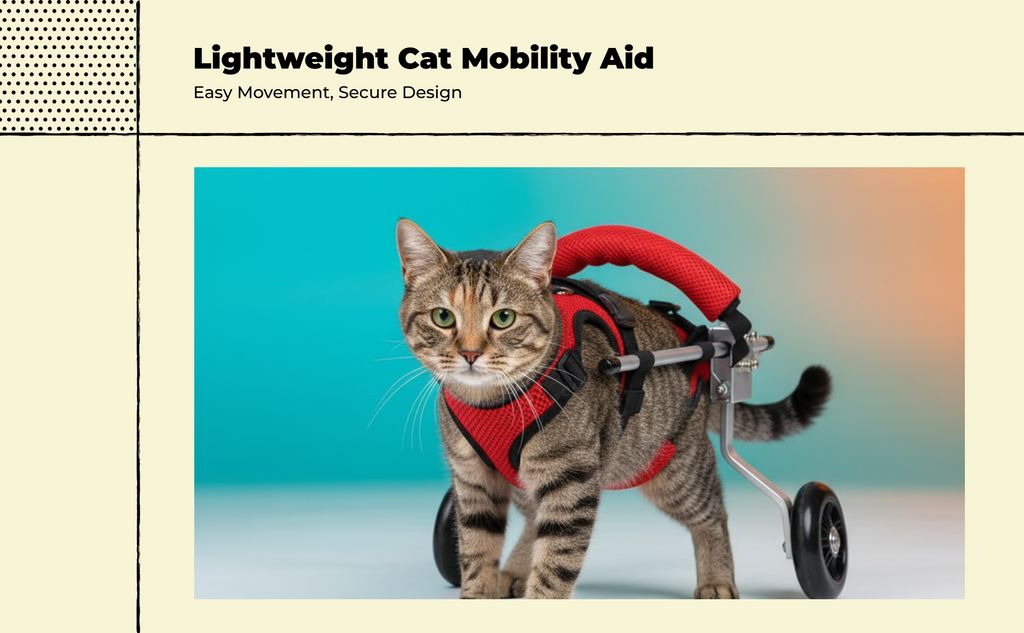 Adjustable wheelchair for disabled cats