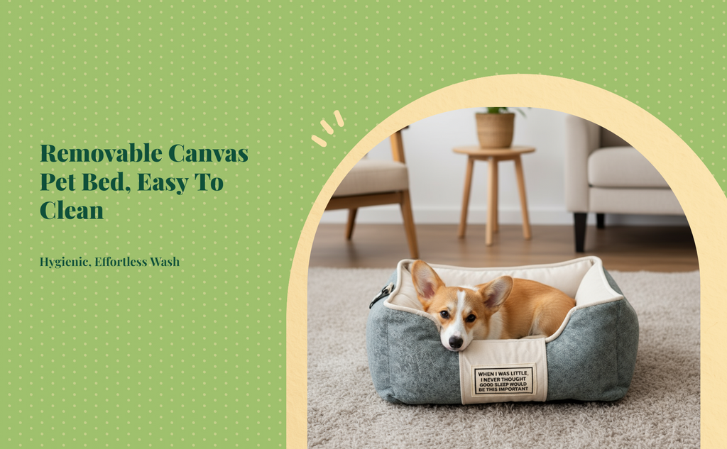 Orthopedic Dog Bed Canvas Pet Sofa Comfortable Support Couch