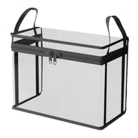 Soft Toy Storage Container Carry Handles Clear Toy Bin Rectangular