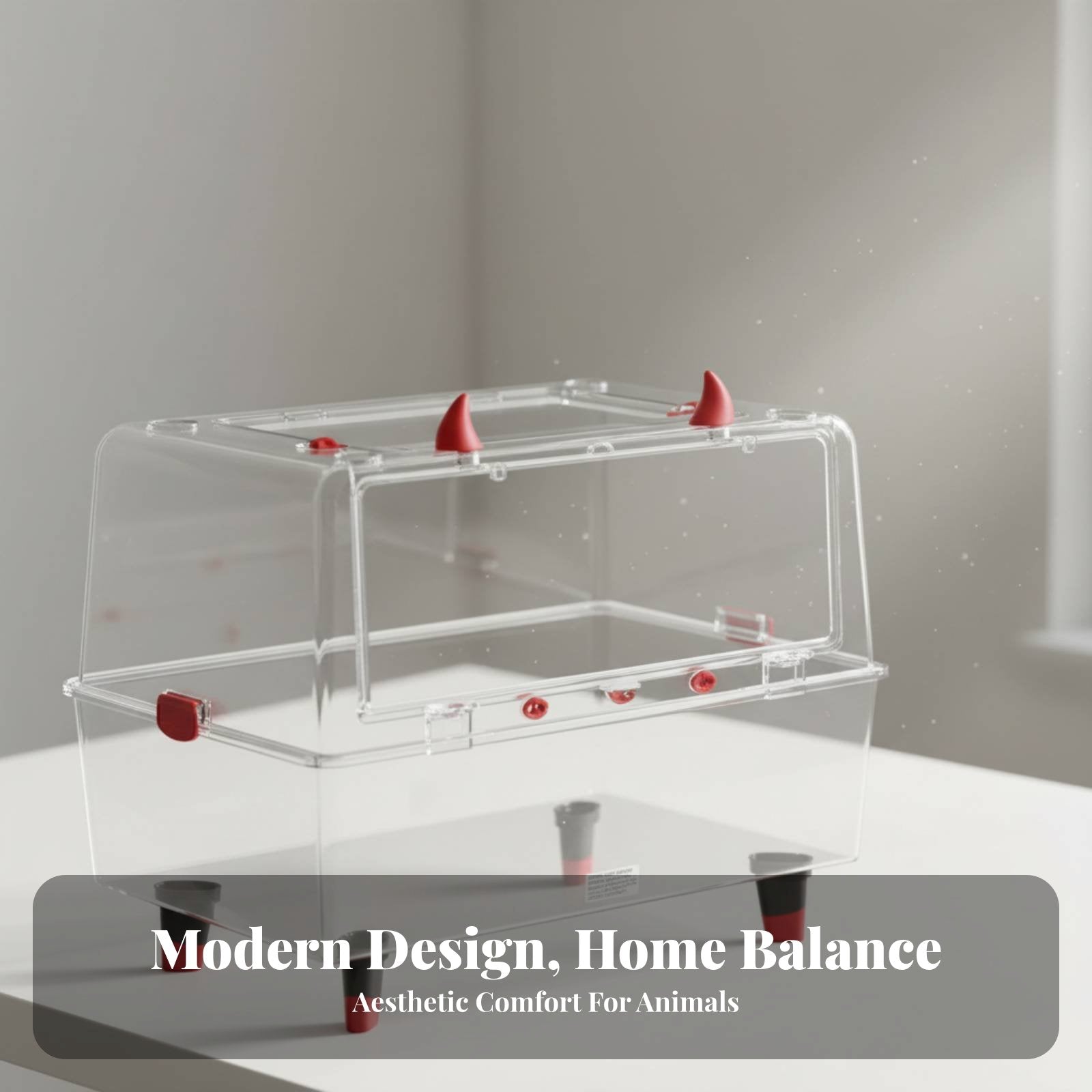 Transparent Hamster Villa Chewresistant Rodent Habitat Spacious Interior for Indoor