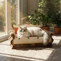 Cardboard Cat Scratcher Bed 2-in-1 Design Corrugated Cardboard Cat Lounge Large Size