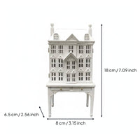1:12 Scale Display Cabinet Classic Design Dollhouse Bookcase on Stand