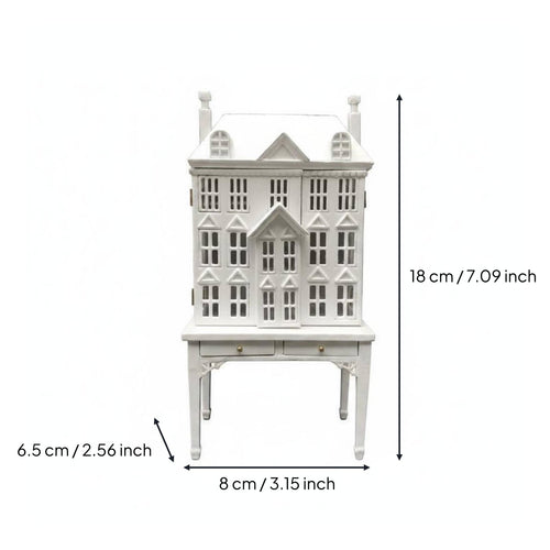 1:12 Scale Display Cabinet Classic Design Dollhouse Bookcase on Stand