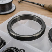 Fishing Rod Guide Loop Kit Assorted Sizes Ceramic Guide Rings Hinged Lid