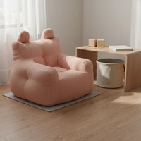 Cute Cartoon Sofa Lightweight Soft Floor Chair Pre-Assembled for Playroom