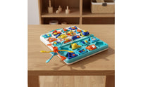 Portable Busy Box Fine Manual Skills Color Learning Activity Board Educational