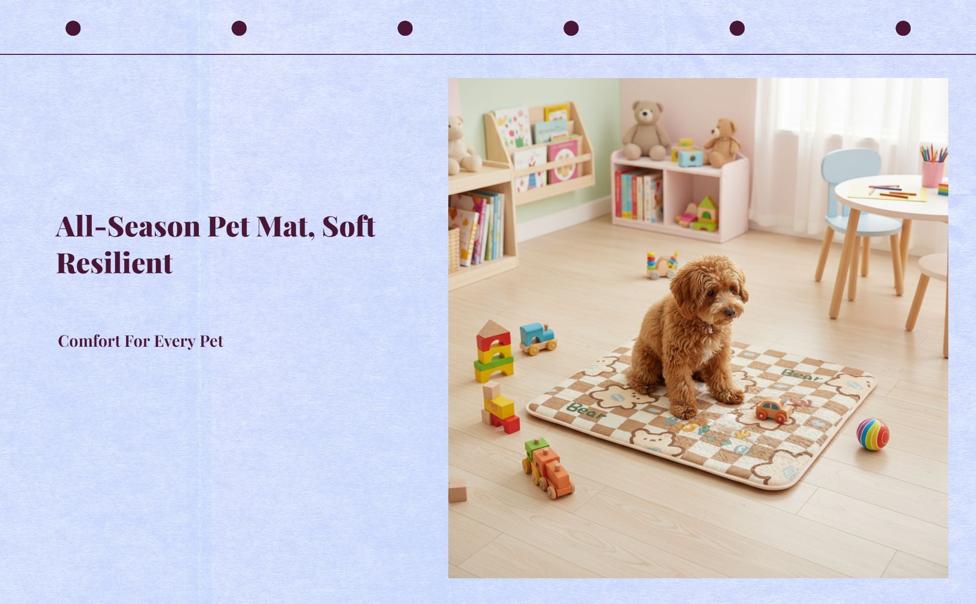 Washable ultra-soft dog bed