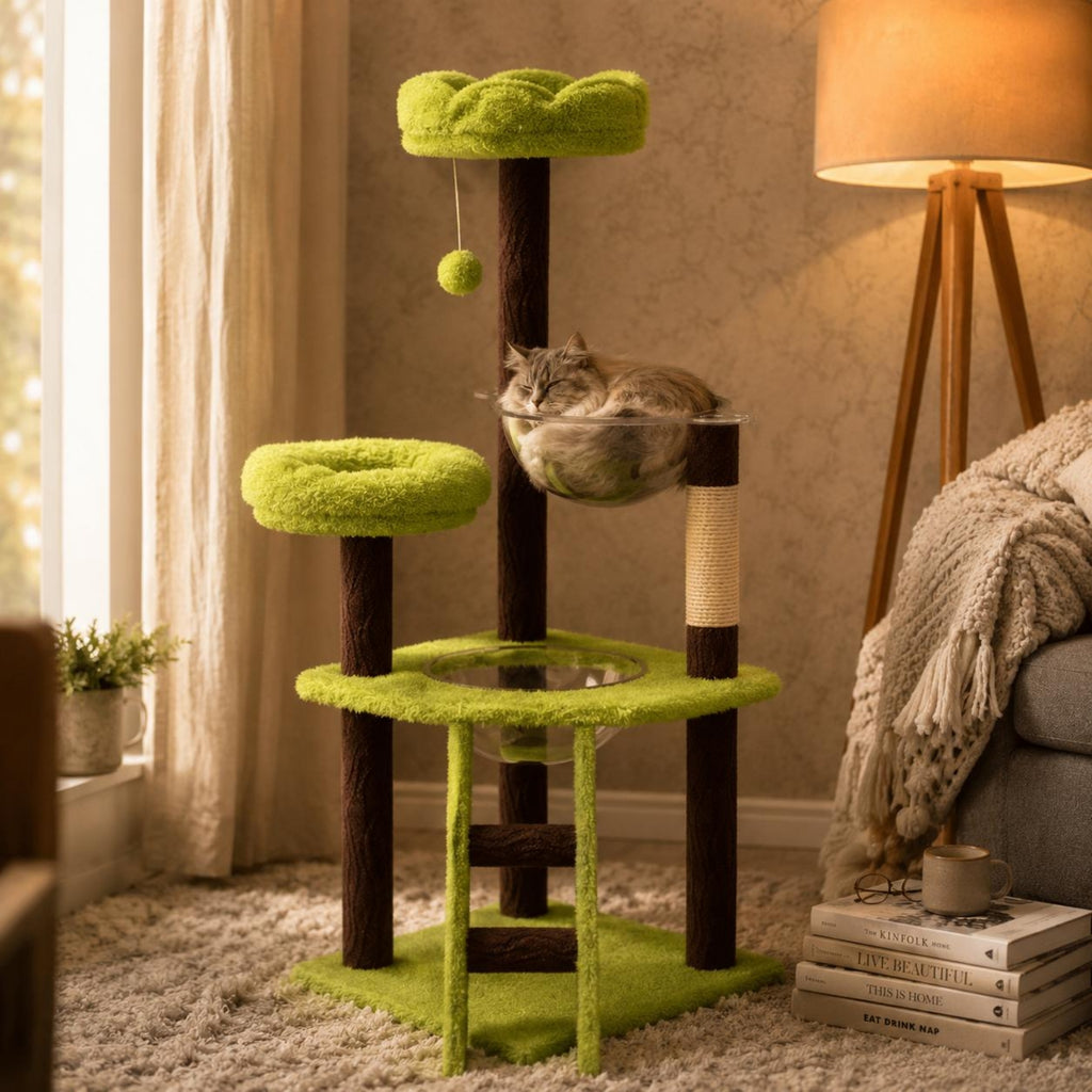 Feline Climbing Frame Multi-Level Pet Furniture Soft Fabric for Cats
