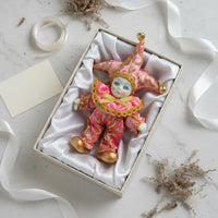 Rose Jester Doll Decorative Textile Jester Figurine Collectible for Collectors