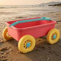 Sand Pull Cart Toy Colorful Children's Sand Wagon Lightweight 1 Piece for Outdoor