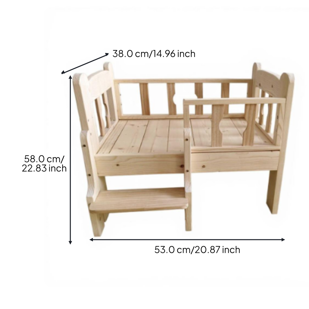 Wooden pet bed for small pets