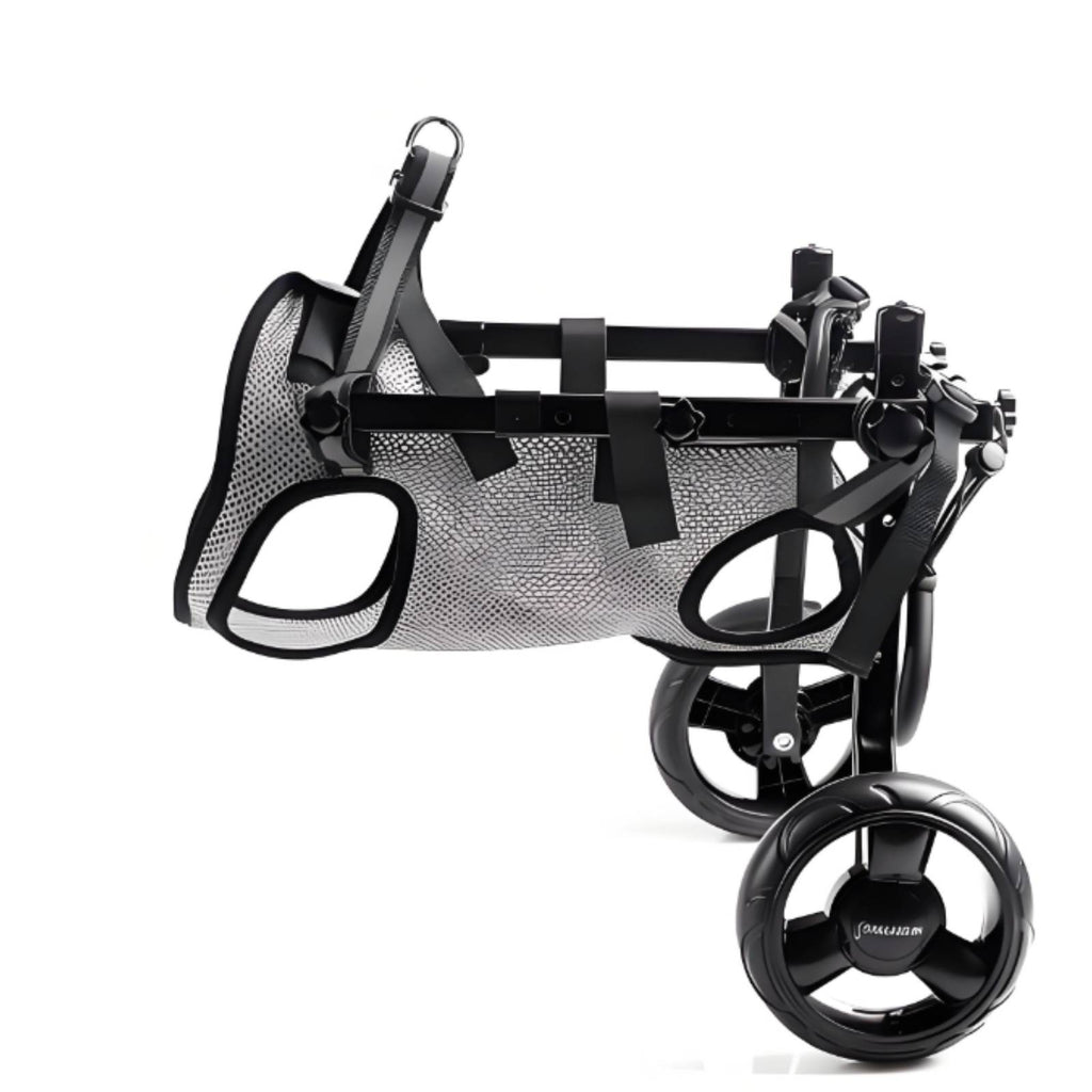 Adjustable Dog Wheelchair Mesh Textile Dog Wheelchair Support Cart Harness-Style