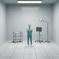 Surgery Scene Model Detailed Medical Display Scene Set Realistic Intricacy