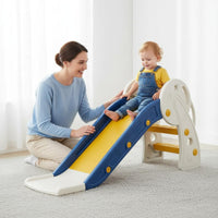 Folding Kids Slide Easy to Store Indoor Young Child Slide Stable Structure Play Equipment for Infants, Young Children
