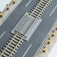 3 Pieces Track Crossing Panels Fine Detailed Model Crossing Plates Compatible