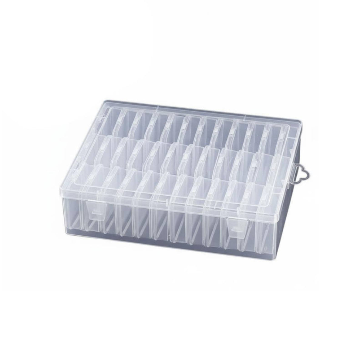Clear Compartment Storage Case Secure Latch Small Parts Organizer Portable