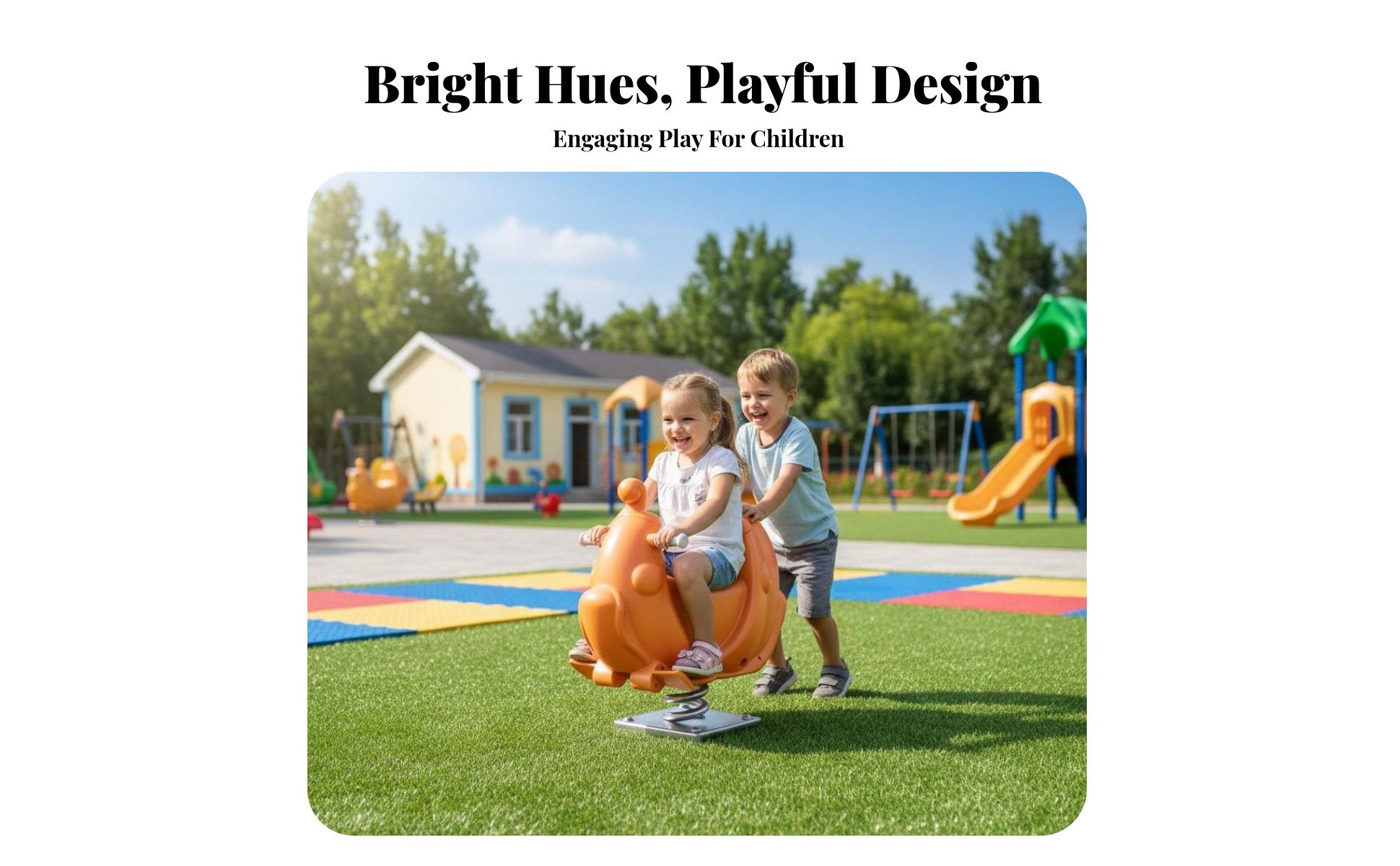 CreatureShaped Bouncy Ride Easy-Grip Handles coil bouncy toy Built-in Footrests Brightly Colored for Preschoolers, Kindergarten