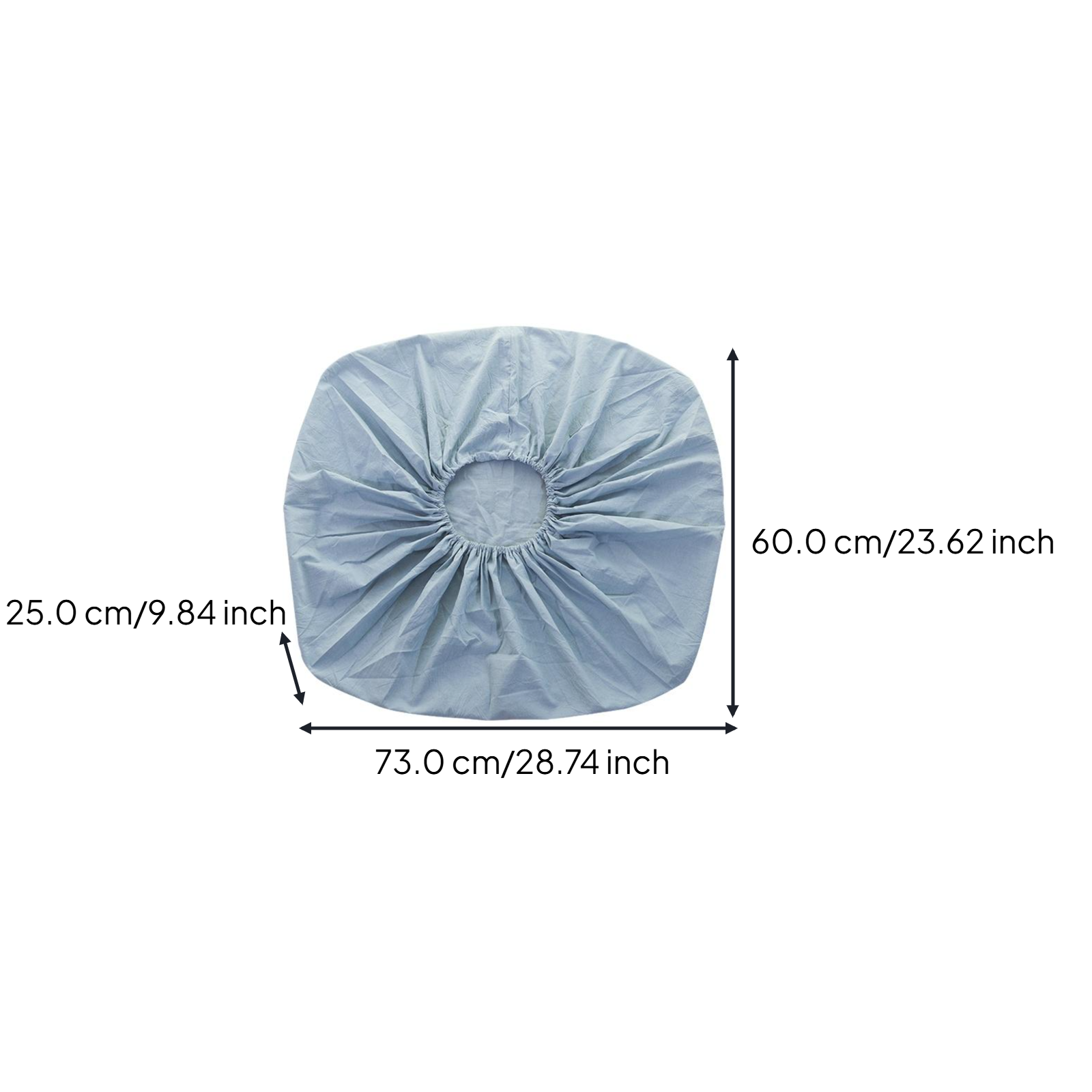 Washable zippered pet bed cover, custom sizes