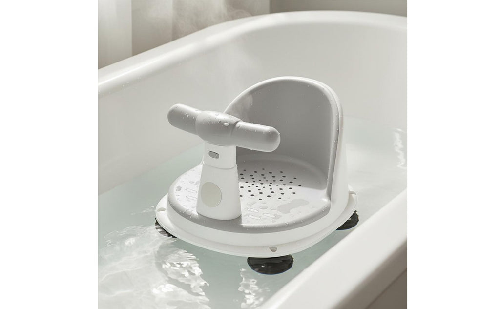 Temperature Sensing Bath Stool Drainage Holes Infant Bathtub Circle for Infants