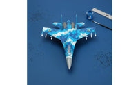Su-27 Model Quick Build Scale Jet Model Easy to Assemble for Collection