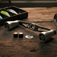 Fishing Reel Improvement Handle Aluminum Alloy Carbon Fiber Reel Handle Lightweight