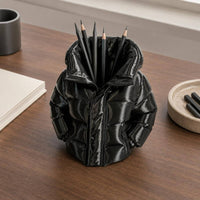 Puffer Jacket Pen Holder Desktop Jacket-Shaped Pen Holder Cute Design