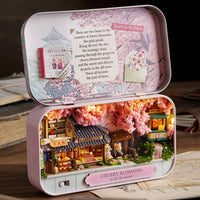 Box Theater Model Gift Idea DIY Dollhouse Kit Beginner Friendly for Desk
