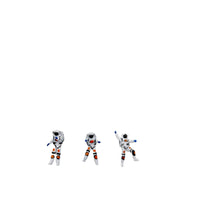 3 Pieces 1:64 Astronaut Figure Desktop Decor Display Item for Desk Decoration