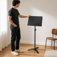 Foldable Music Stand Telescoping Pole Folding Music Stand Sturdy